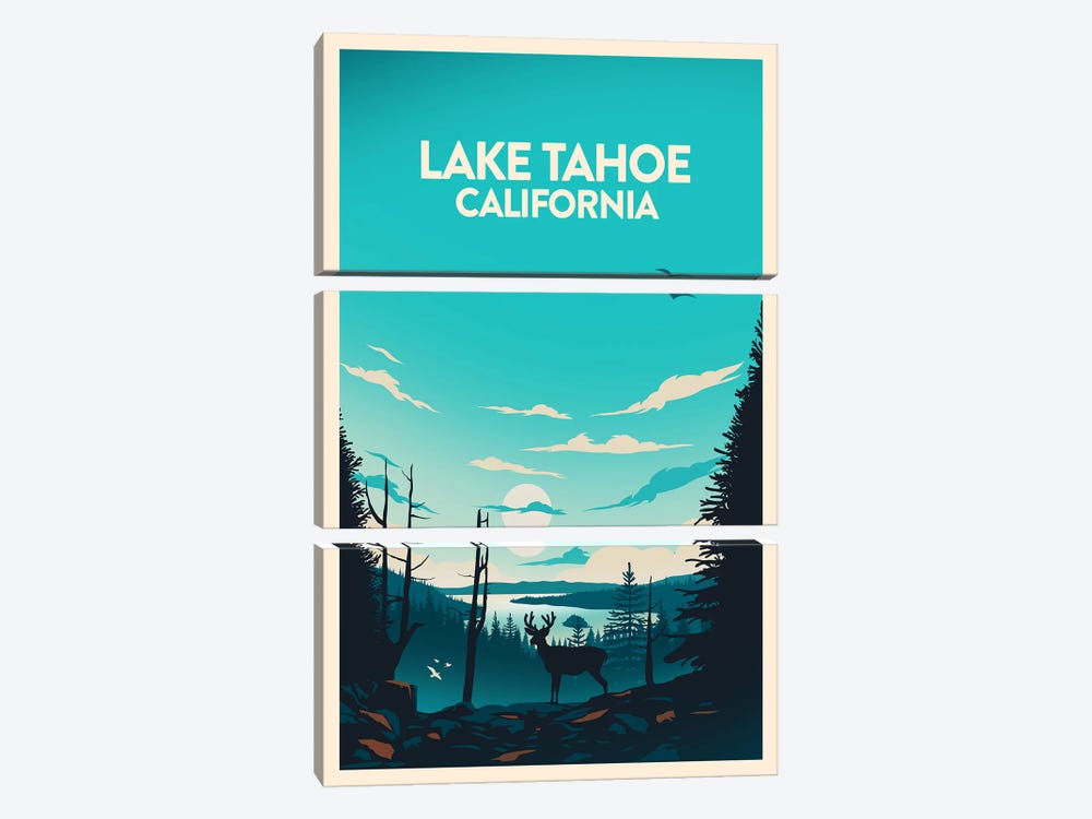 Lake Tahoe by Studio Inception 3-piece Canvas Art