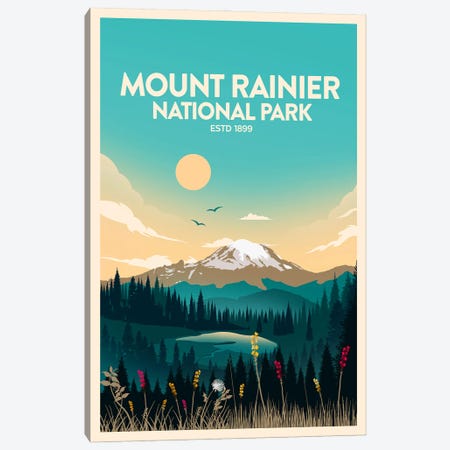 Mount Rainier National Park Canvas Print #SIC24} by Studio Inception Art Print