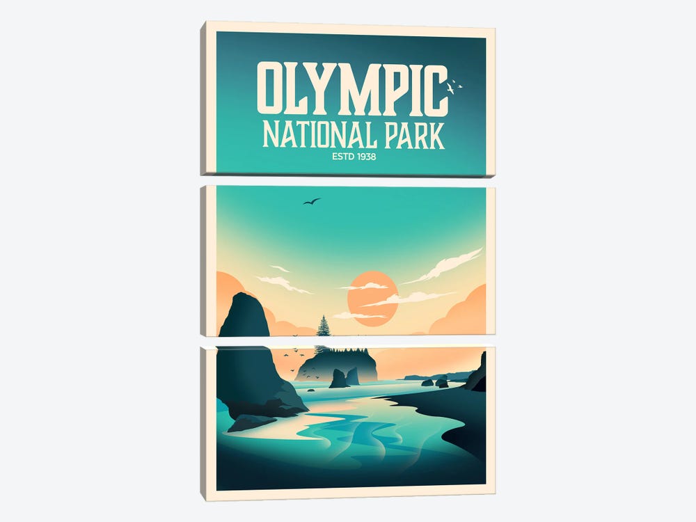 Olympic National Park by Studio Inception 3-piece Canvas Artwork