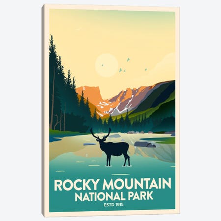Rocky Mountain National Park Canvas Print #SIC29} by Studio Inception Canvas Wall Art