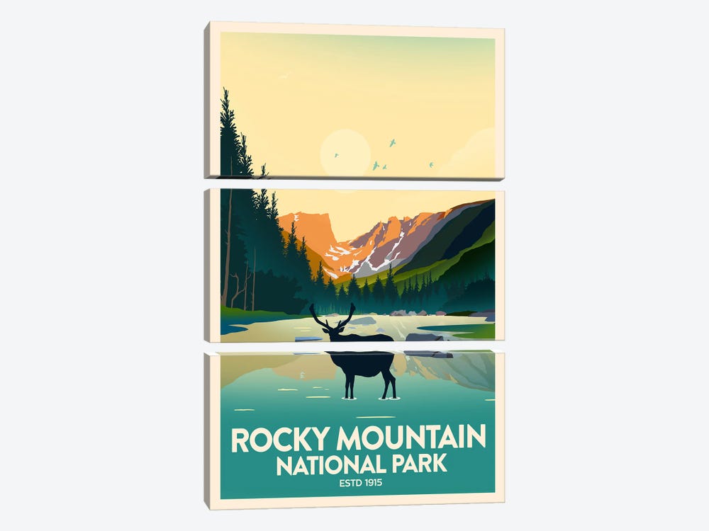 Rocky Mountain National Park by Studio Inception 3-piece Canvas Art