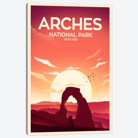 Arches National Park Canvas Print #SIC2} by Studio Inception Canvas Artwork