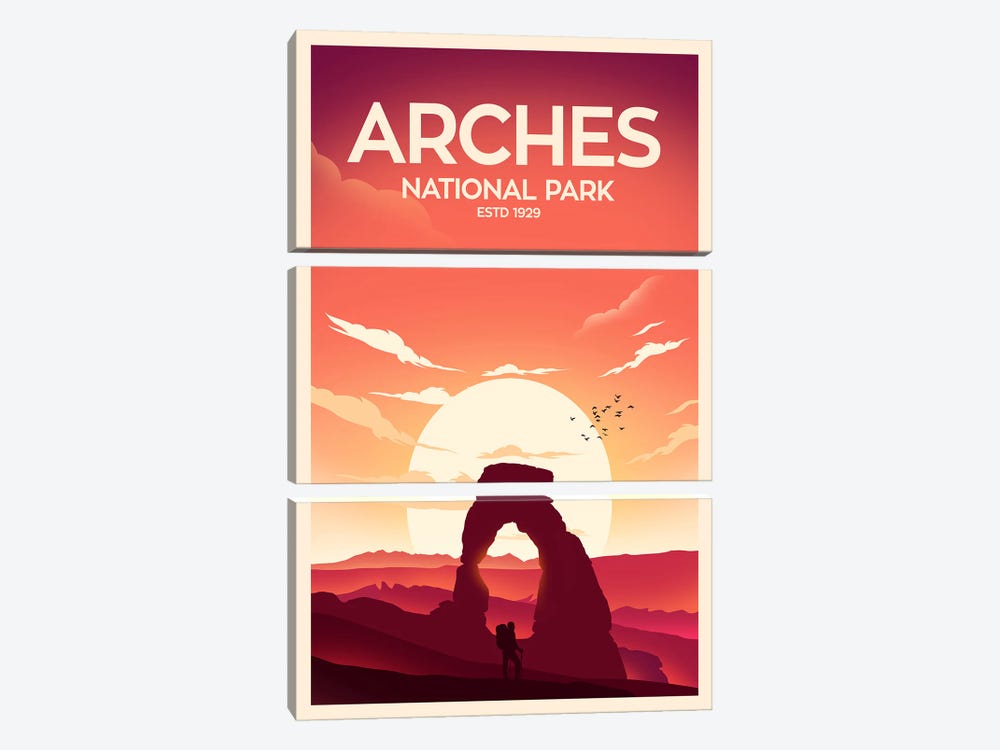 Arches National Park by Studio Inception 3-piece Canvas Art