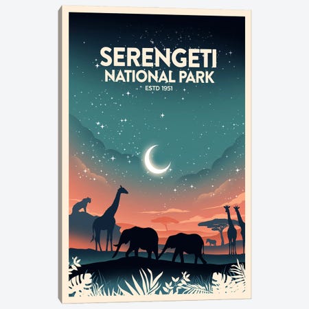 Serengeti National Park Canvas Print #SIC32} by Studio Inception Canvas Art Print
