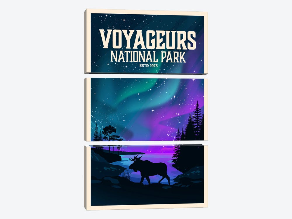 Voyageurs National Park by Studio Inception 3-piece Canvas Print