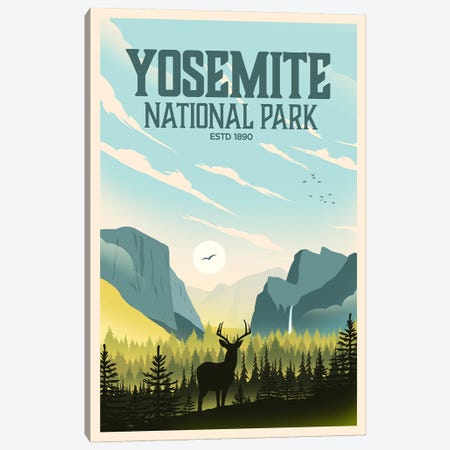 Yosemite National Park Canvas Print #SIC37} by Studio Inception Canvas Artwork