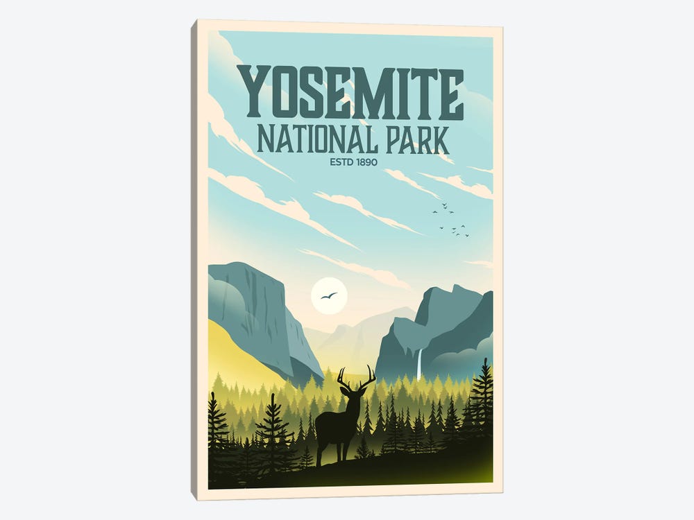 Yosemite National Park by Studio Inception 1-piece Canvas Print