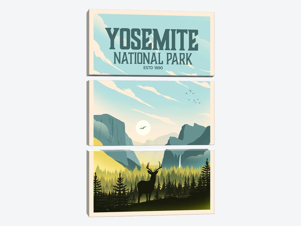 Yosemite National Park by Studio Inception 3-piece Art Print