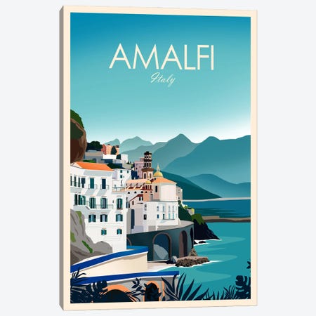 Amalfi Canvas Print #SIC39} by Studio Inception Art Print