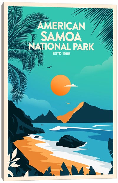 American Samoa National Park Canvas Art Print - Studio Inception