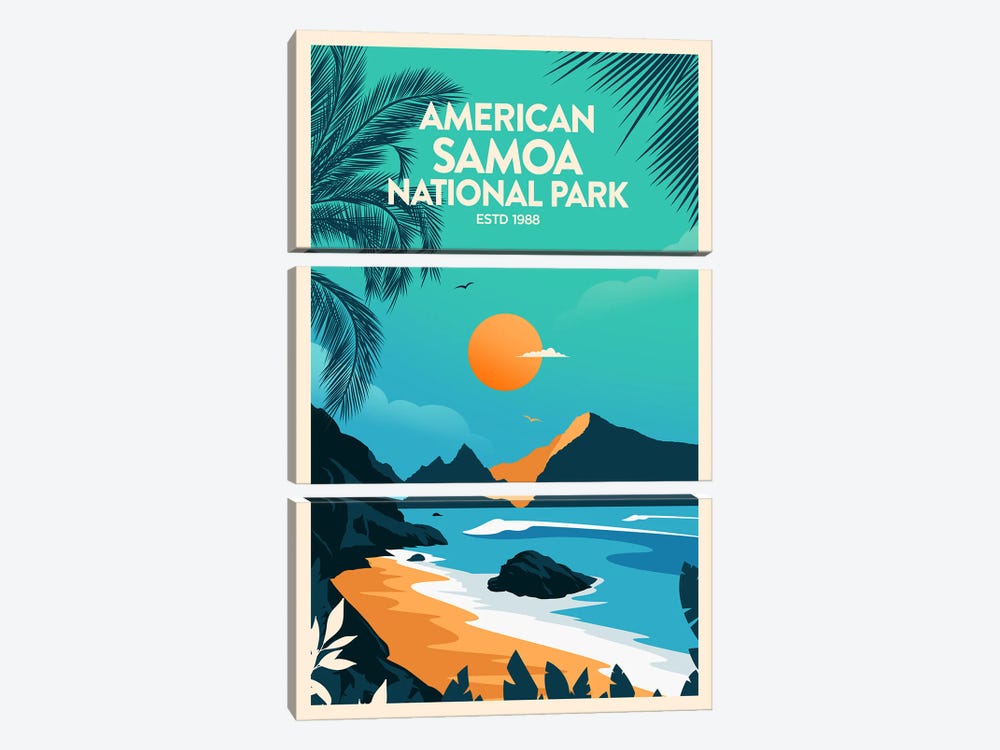 American Samoa National Park by Studio Inception 3-piece Art Print