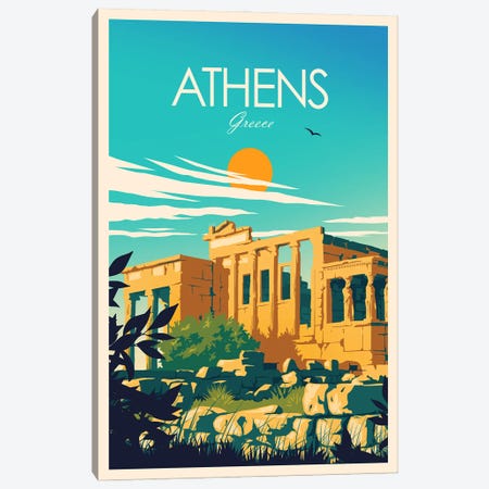 Athens Canvas Print #SIC41} by Studio Inception Canvas Artwork