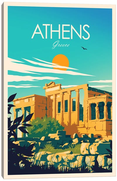 Athens Canvas Art Print - Studio Inception