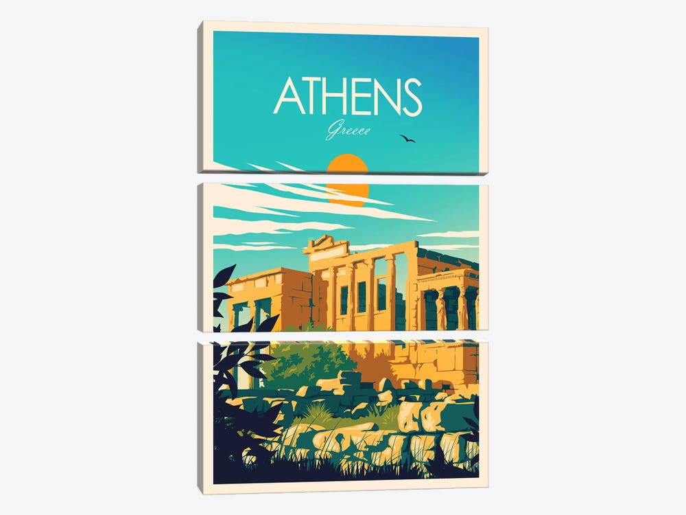 Athens by Studio Inception 3-piece Canvas Artwork