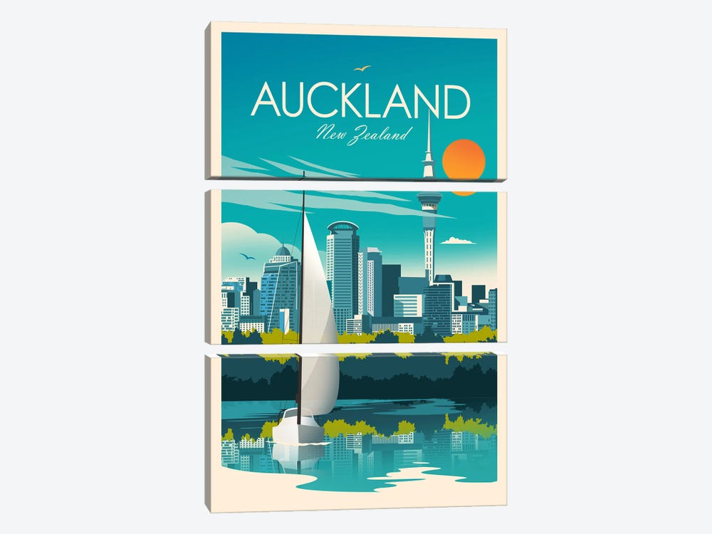 Auckland by Studio Inception 3-piece Art Print