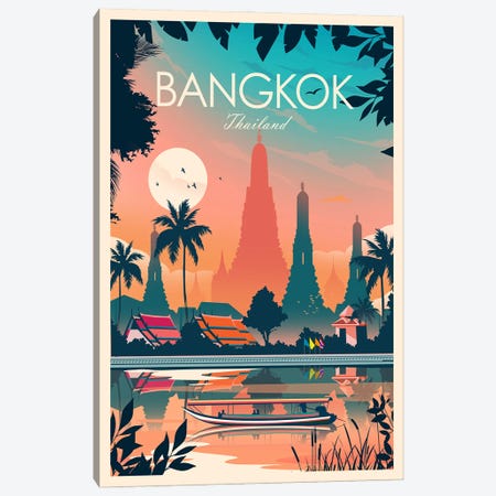 Bangkok Canvas Print #SIC45} by Studio Inception Canvas Art Print