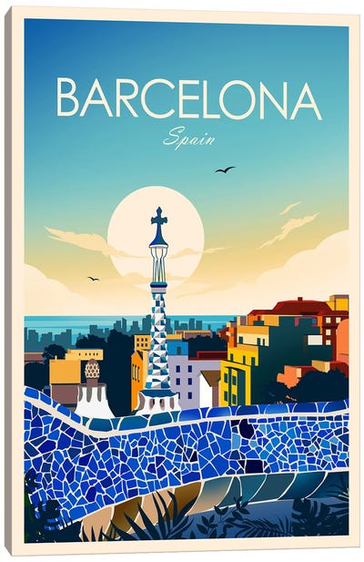Barcelona Canvas Art Print - Studio Inception