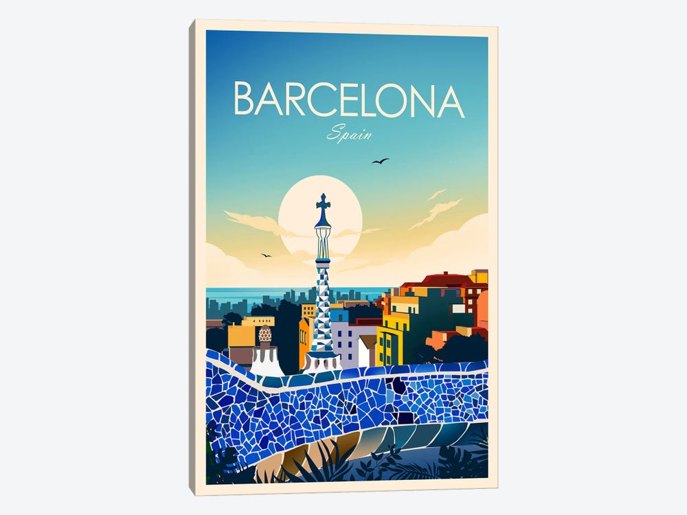 Barcelona by Studio Inception 1-piece Canvas Print