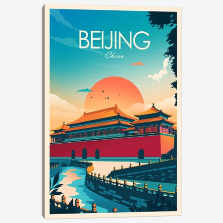 Beijing Canvas Print #SIC47} by Studio Inception Canvas Art Print