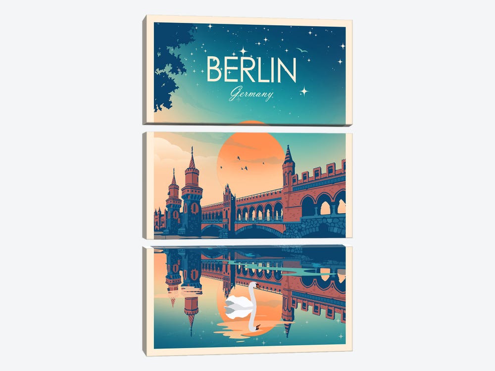 Berlin by Studio Inception 3-piece Art Print