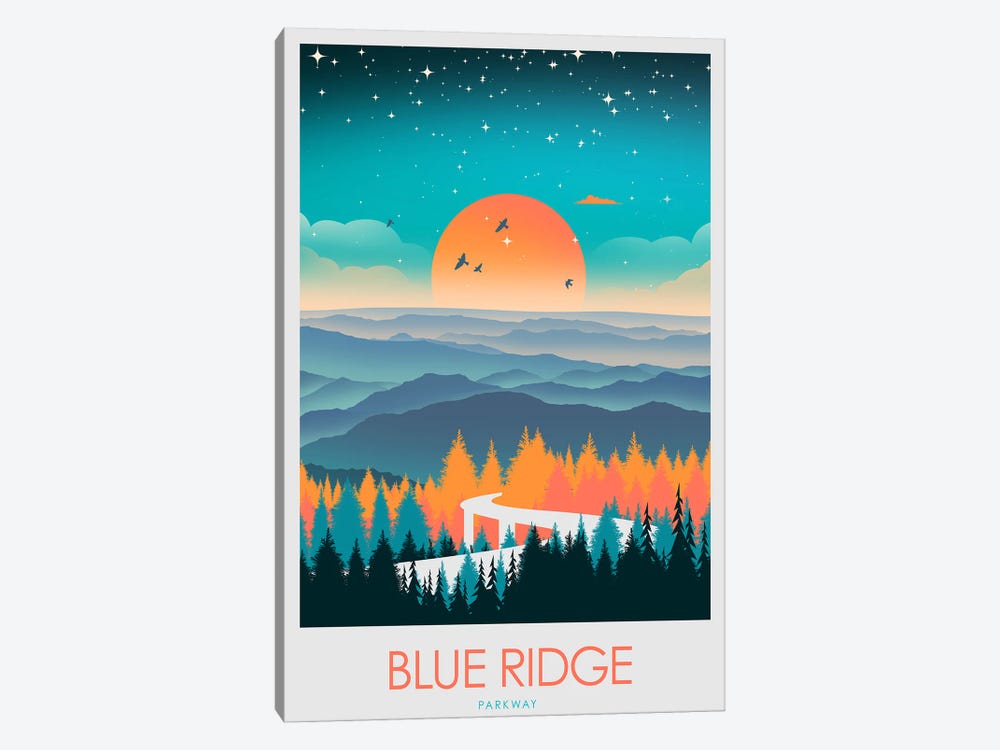 Blue Ridge Parkway by Studio Inception 1-piece Canvas Art