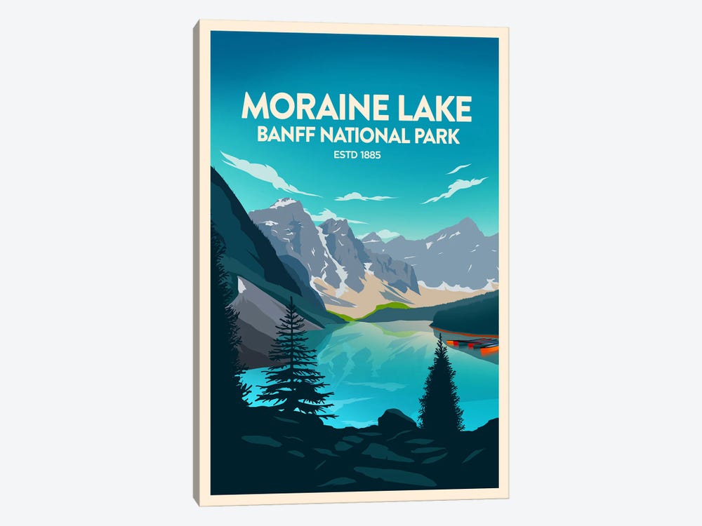 Moraine Lake Banff National Park by Studio Inception 1-piece Canvas Artwork