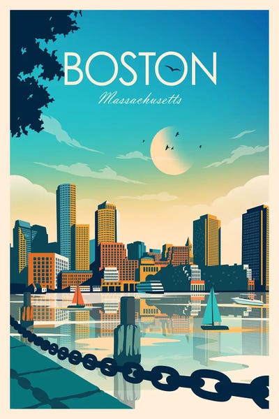 Sailboats: Boston by Studio Inception