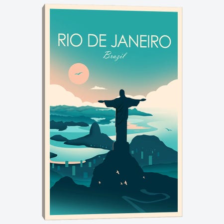 Rio De Janeiro Canvas Print #SIC51} by Studio Inception Canvas Art Print