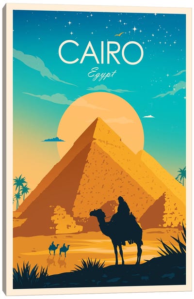 Cairo Canvas Art Print - Pyramid Art
