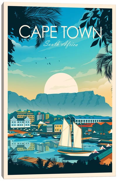 Cape Town Canvas Art Print - City Sunrise & Sunset Art