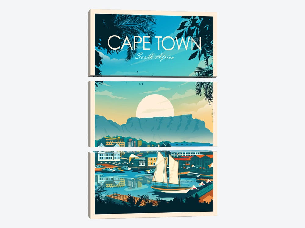Cape Town by Studio Inception 3-piece Canvas Print