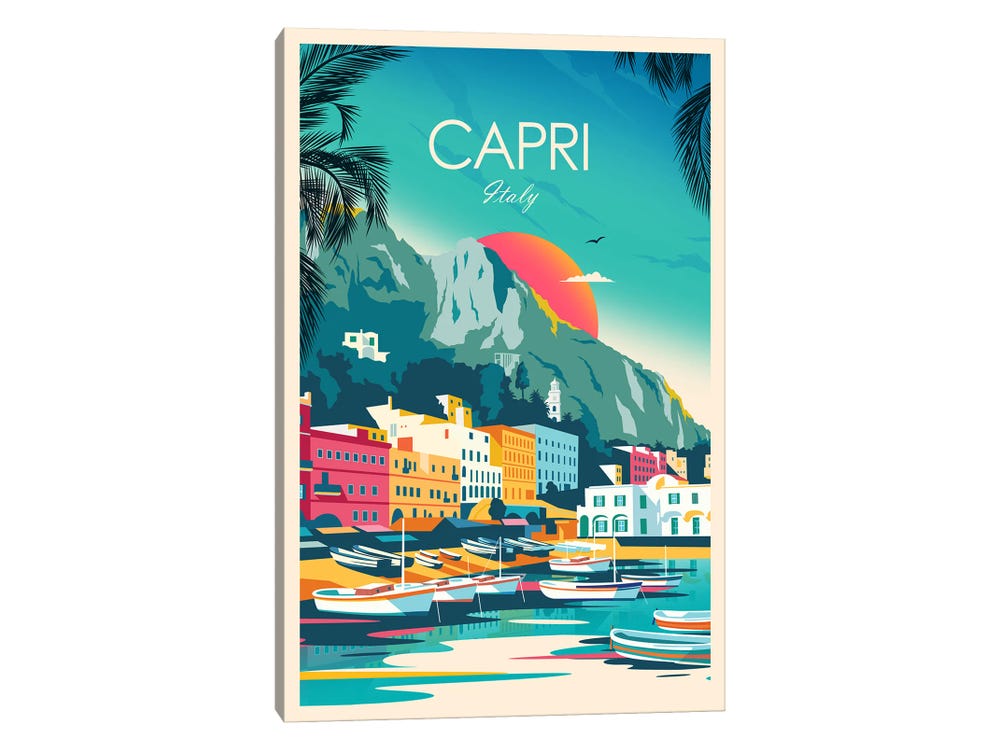 Capri Canvas Wall Art by Studio Inception