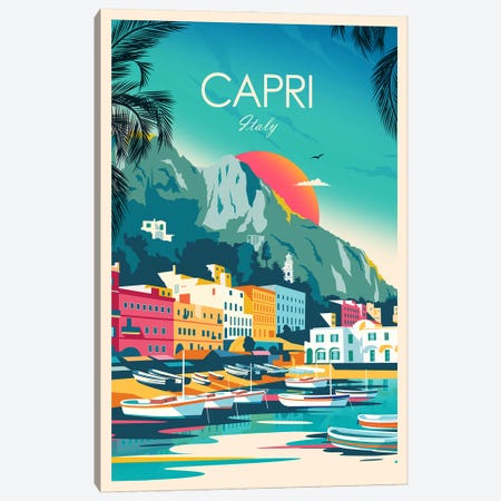 Capri Canvas Print #SIC56} by Studio Inception Canvas Art