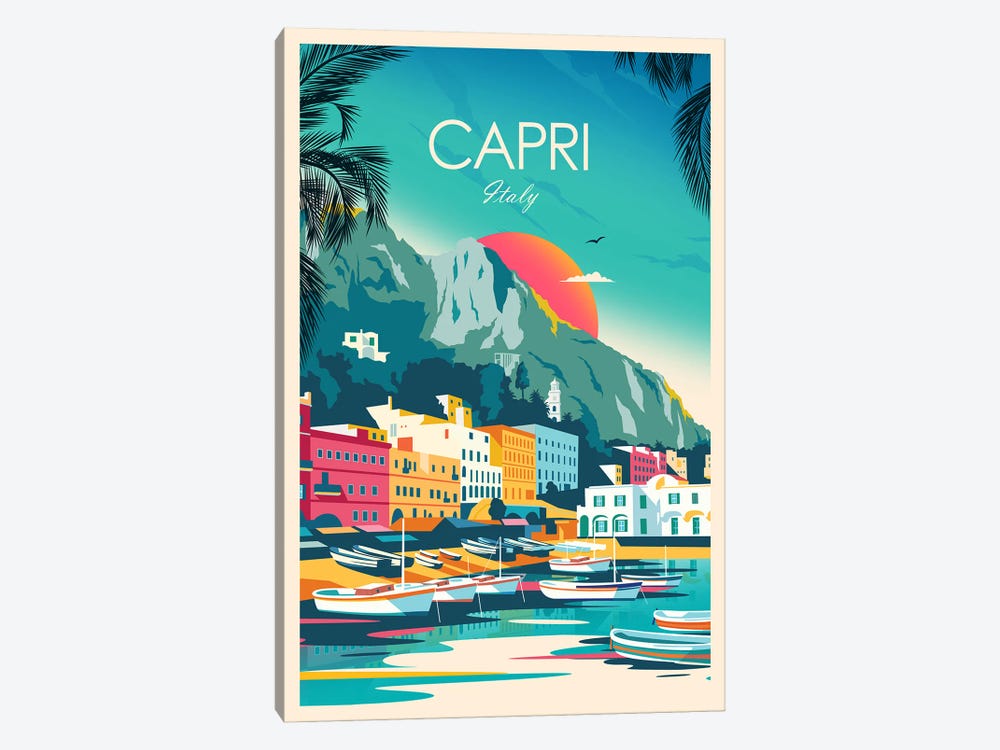 Capri by Studio Inception 1-piece Canvas Wall Art