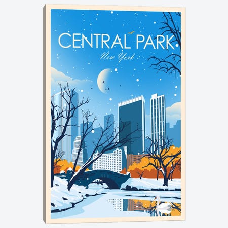 Central Park Canvas Print #SIC57} by Studio Inception Canvas Art