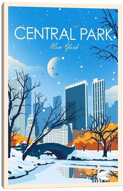 Central Park Canvas Art Print - Central Park