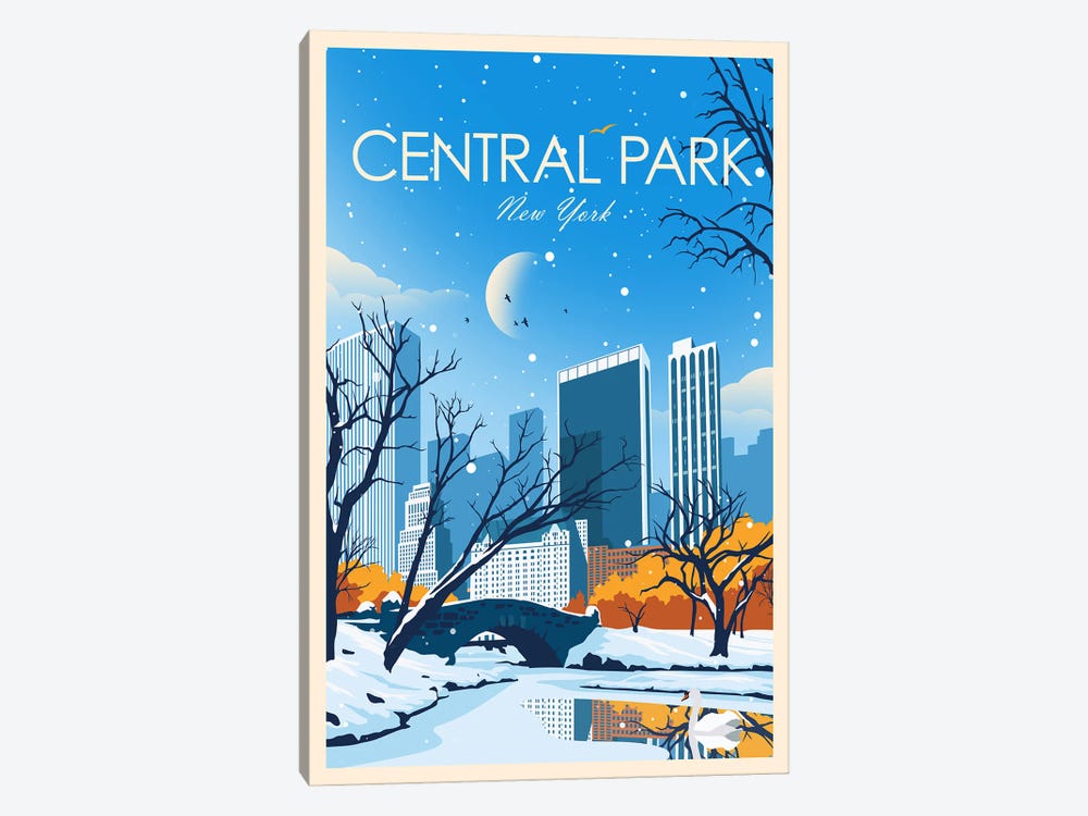 Central Park by Studio Inception 1-piece Canvas Art Print