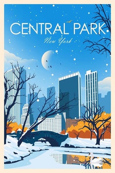 Canvas Print: Central Park by Studio Inception