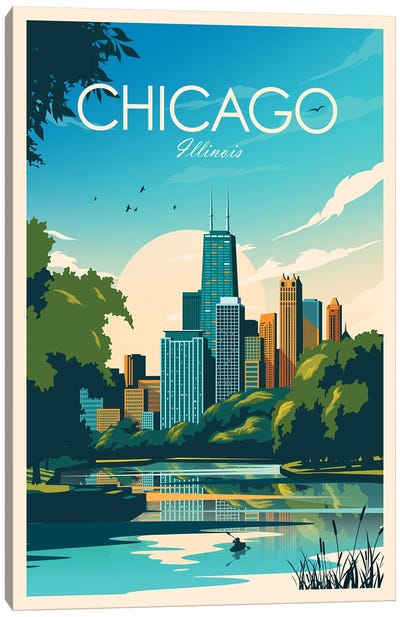 Chicago Canvas Art Print - Landmarks & Attractions