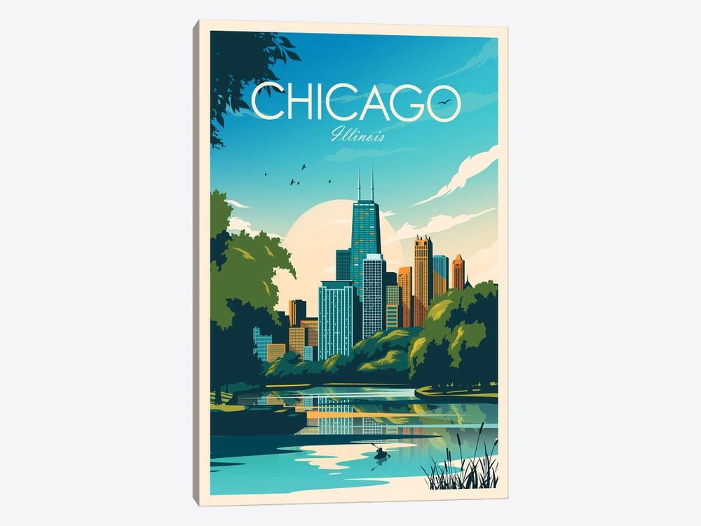 Chicago by Studio Inception 1-piece Canvas Art