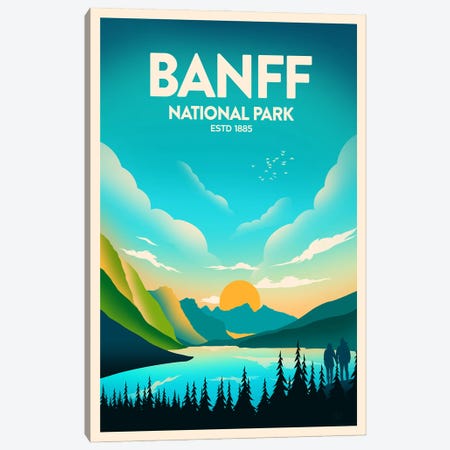Banff National Park Canvas Print #SIC5} by Studio Inception Canvas Print