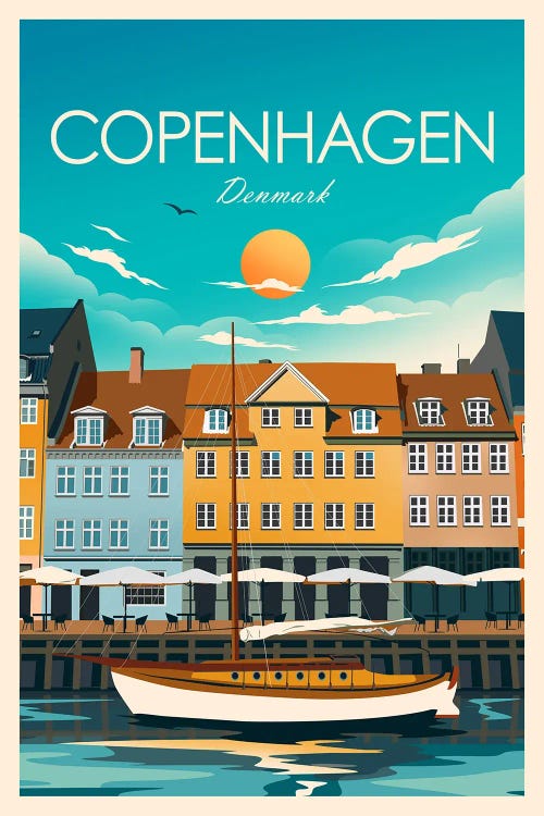 Copenhagen by Studio Inception wall art