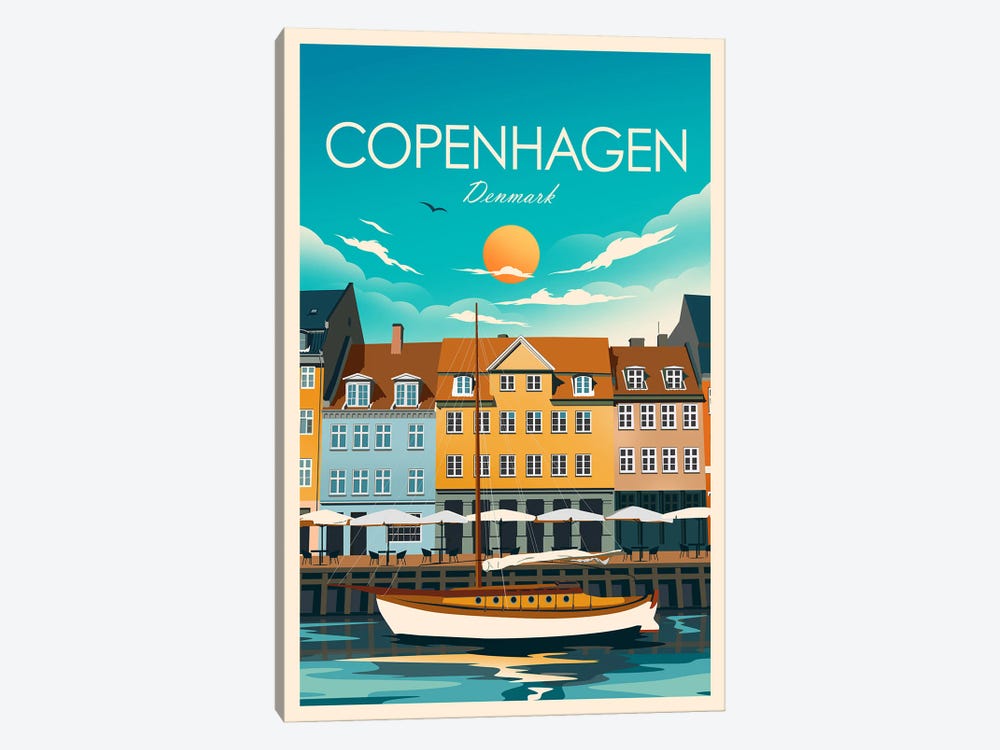 Copenhagen by Studio Inception 1-piece Art Print