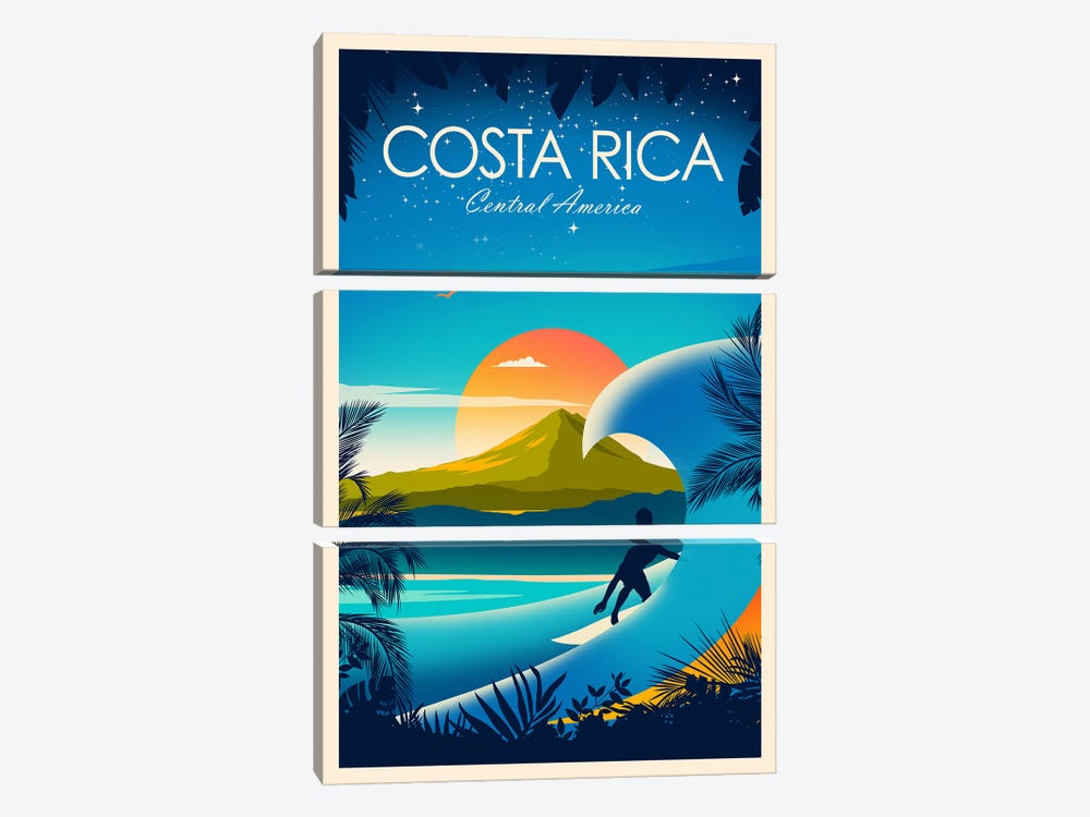 Costa Rica by Studio Inception 3-piece Canvas Art