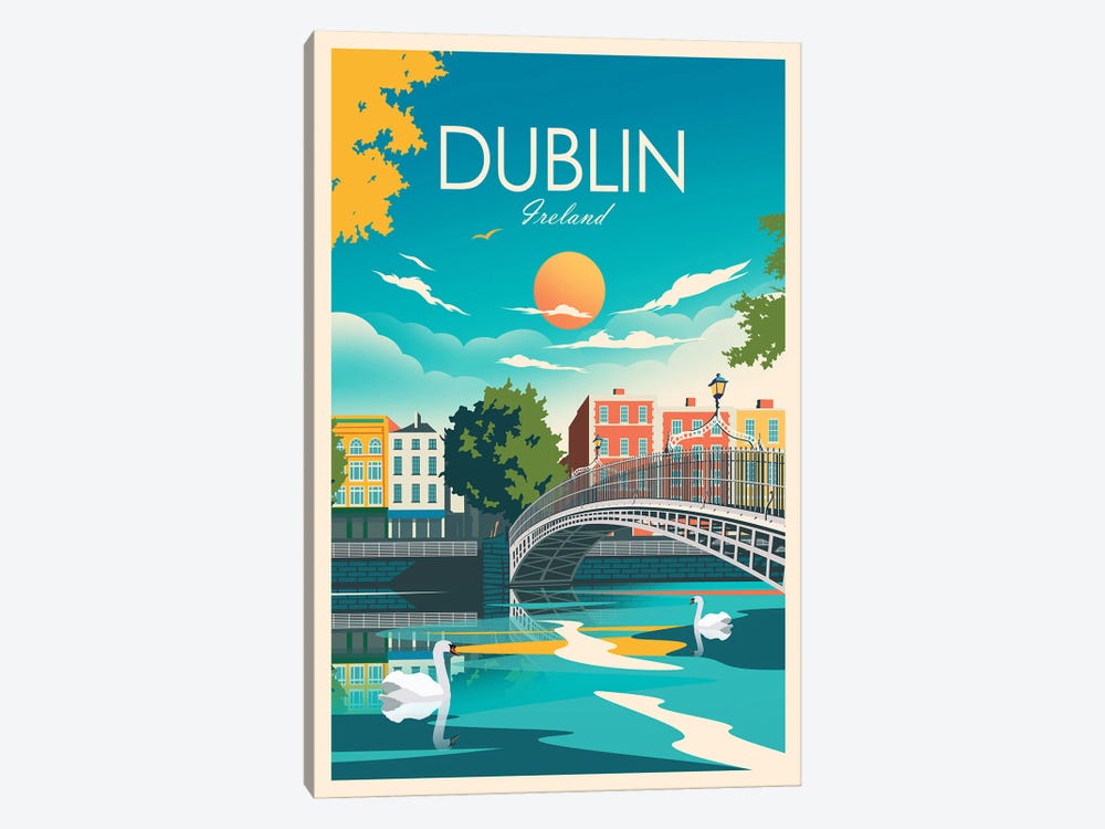 Dublin by Studio Inception 1-piece Canvas Art