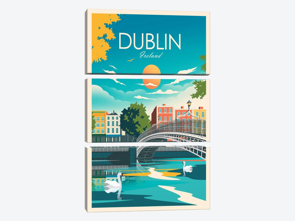 Dublin by Studio Inception 3-piece Canvas Artwork