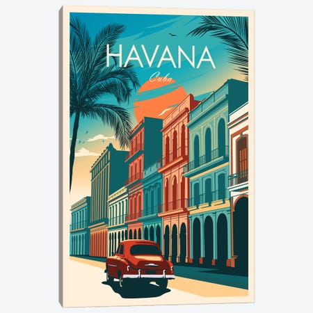 Havana Canvas Print #SIC66} by Studio Inception Canvas Print
