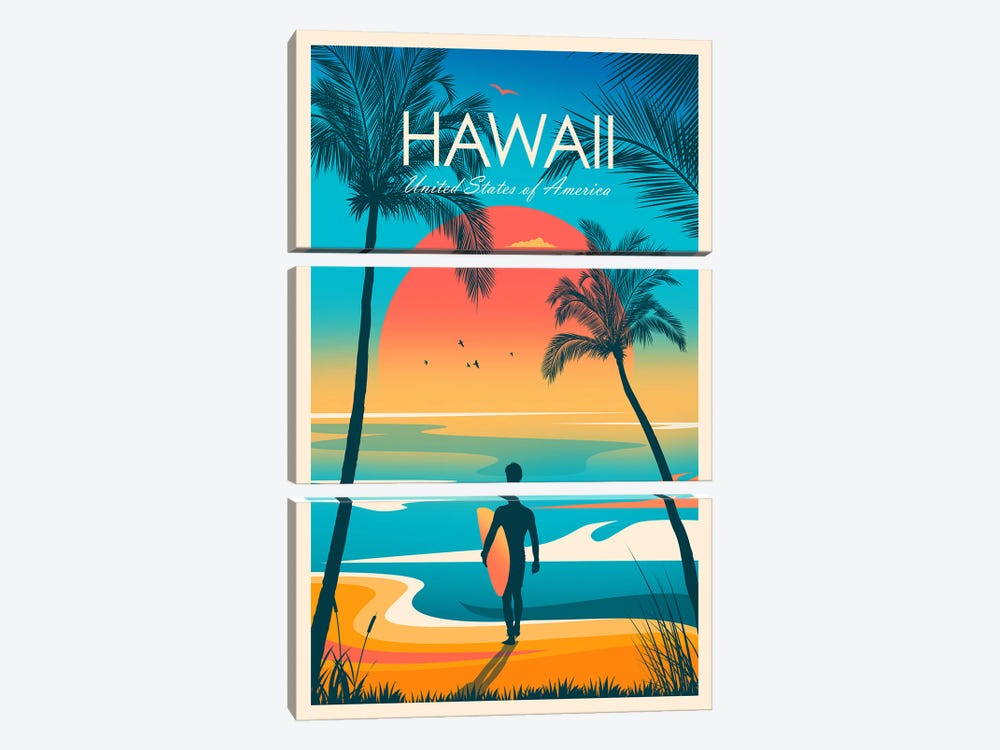 Hawaii by Studio Inception 3-piece Canvas Wall Art