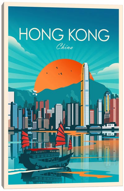 Hong Kong Canvas Art Print - China Art