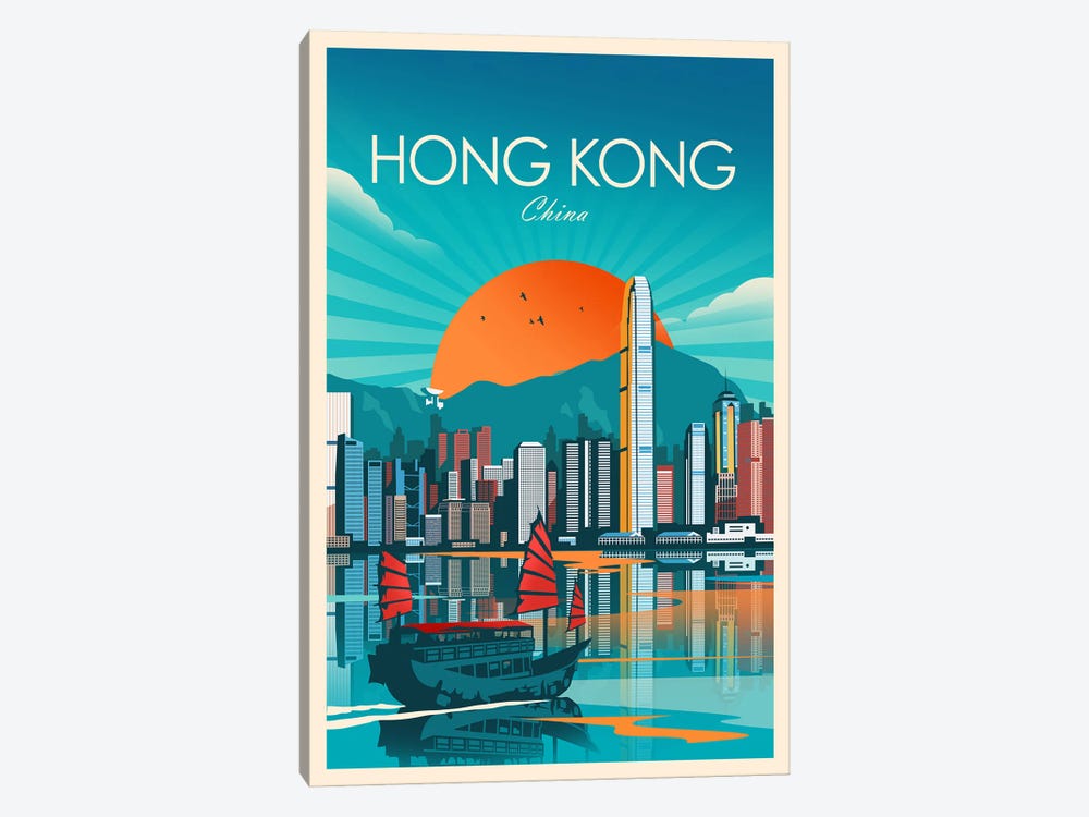 Hong Kong by Studio Inception 1-piece Canvas Print